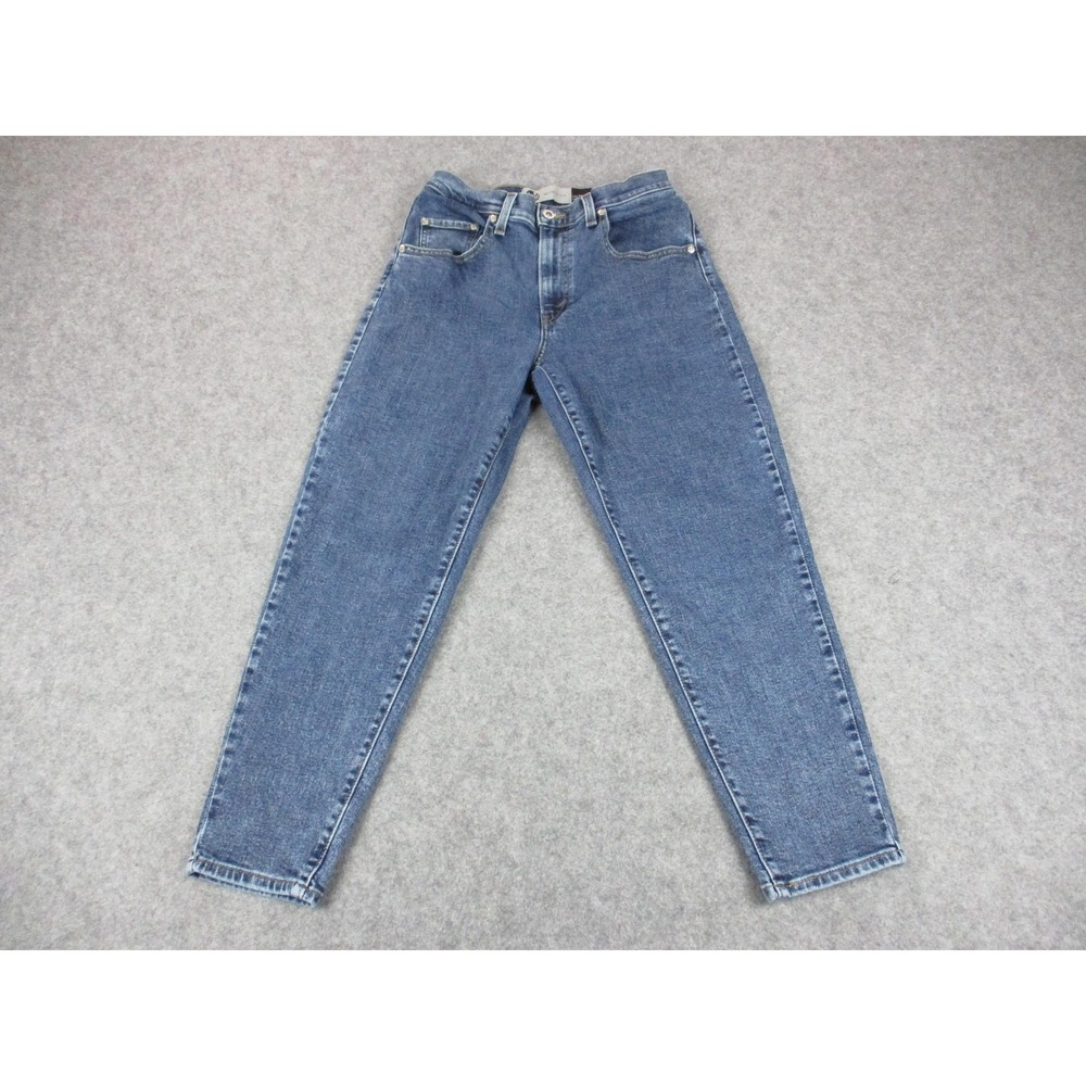 Levis Jeans Womens 28 Blue Mom Relaxed Fit High Rise Silver Tab Medium Wash